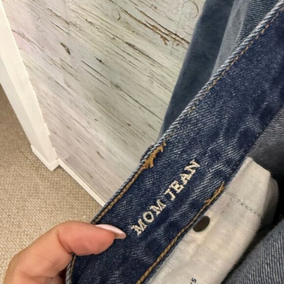 AMERICAN EAGLE Mom Jeans 18 Long blue - Picture 5 of 8